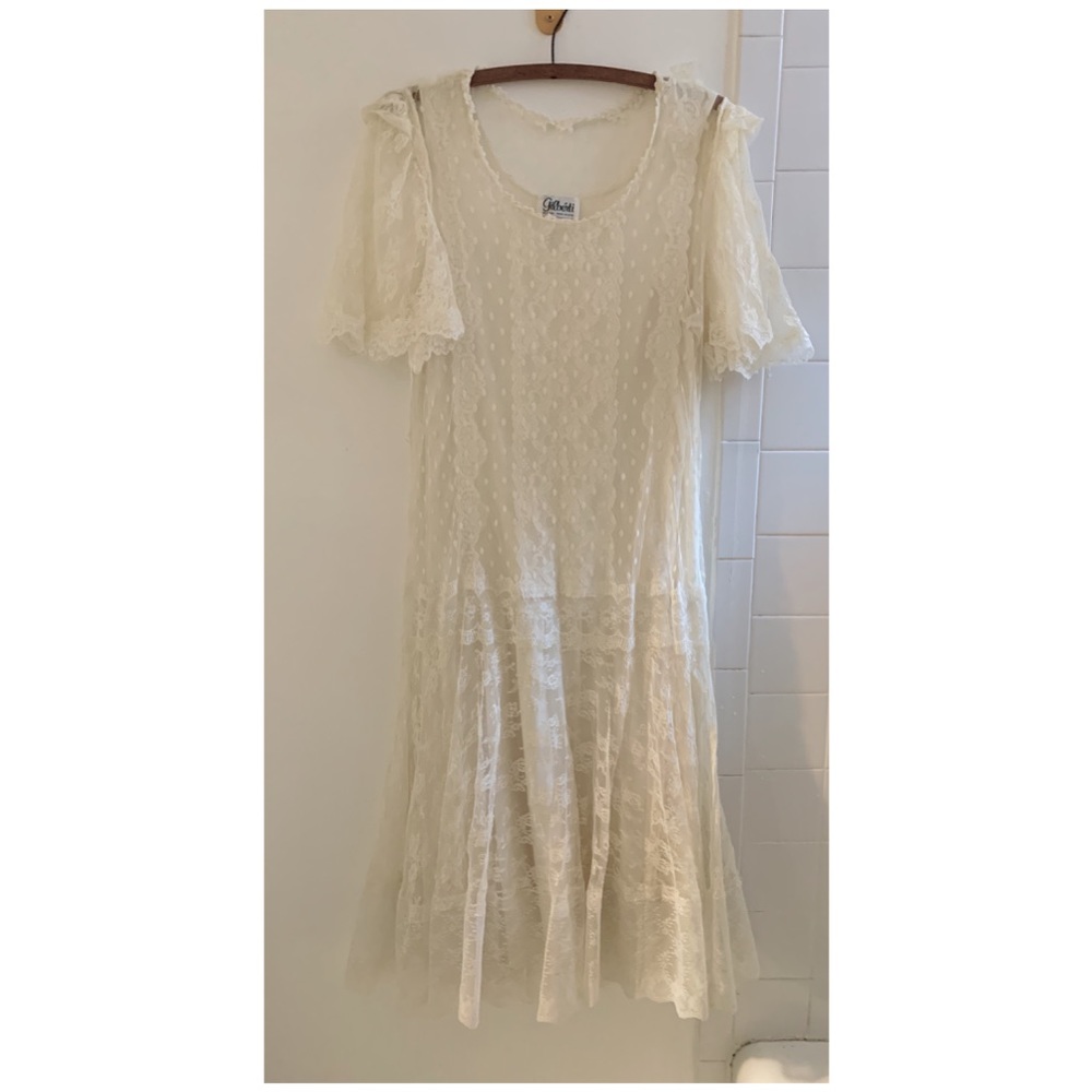 VINTAGE midi wedding dress 👰